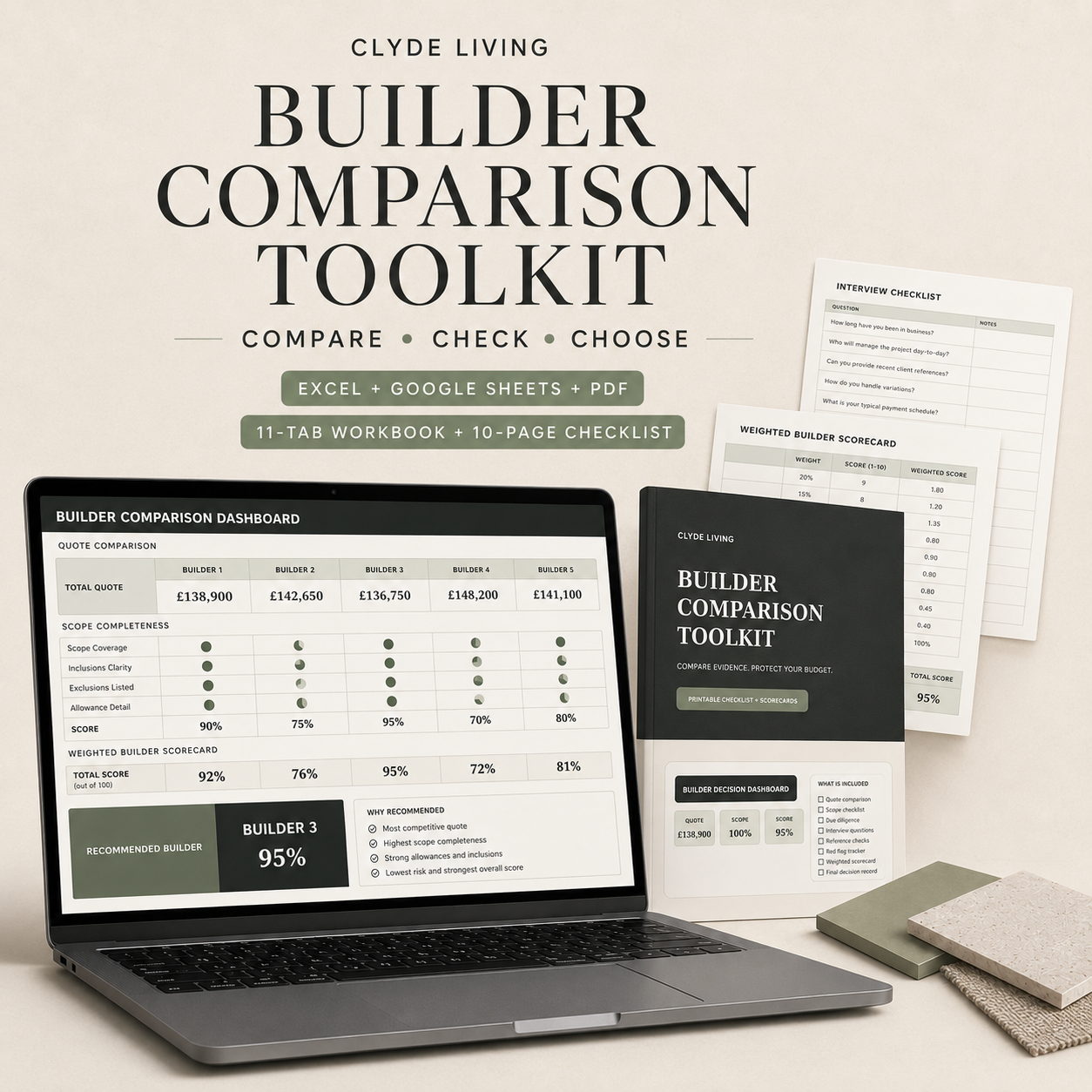 CL003: The Builder Comparison Toolkit