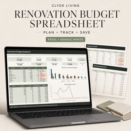 CL002: Renovation Budget Spreadsheet